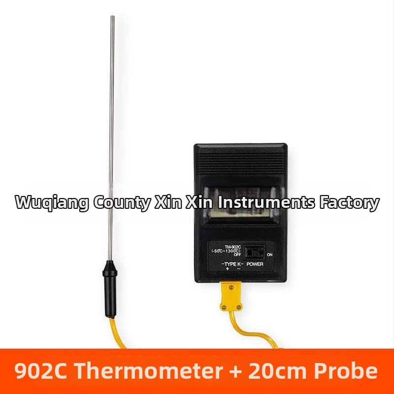 Преносим индустриален високопрецизен цифров термометър с термодвойка и температурен зонд