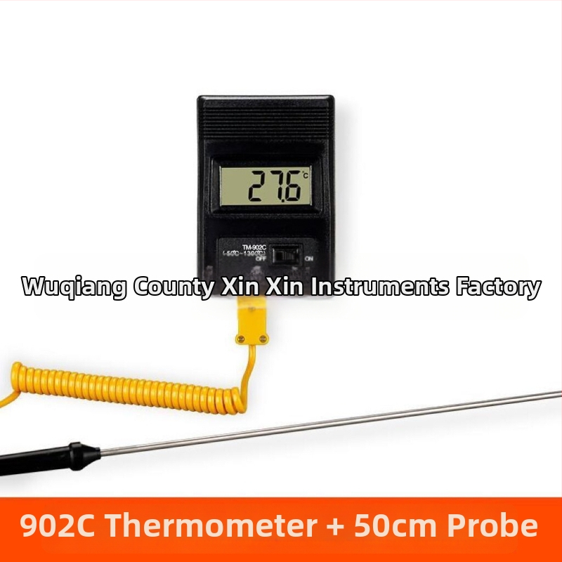 Преносим индустриален високопрецизен цифров термометър с термодвойка и температурен зонд