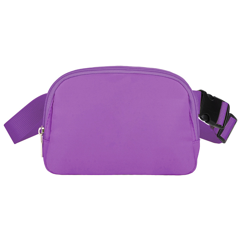 Lulu stil pojas torba, gradski minimalistički dizajn, najlon, podesivi remen, logotip, unutarnja pregrada za mobitel i osobnu iskaznicu, zatvarač