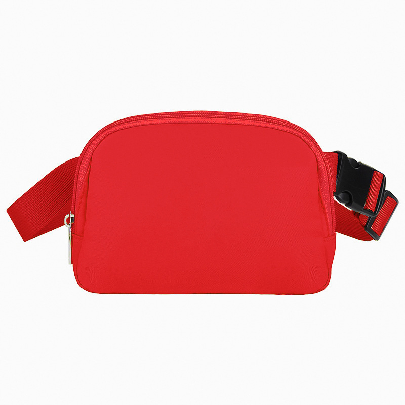Lulu stil pojas torba, gradski minimalistički dizajn, najlon, podesivi remen, logotip, unutarnja pregrada za mobitel i osobnu iskaznicu, zatvarač