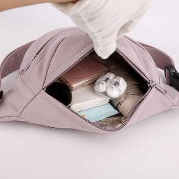 Nylon ženska torbica za prsa — lagana, svestrana crossbody torbica sa zipom, laminirana unutarnja džep, unutarnji mezzanin odjeljak, ljetno izdanje 2025