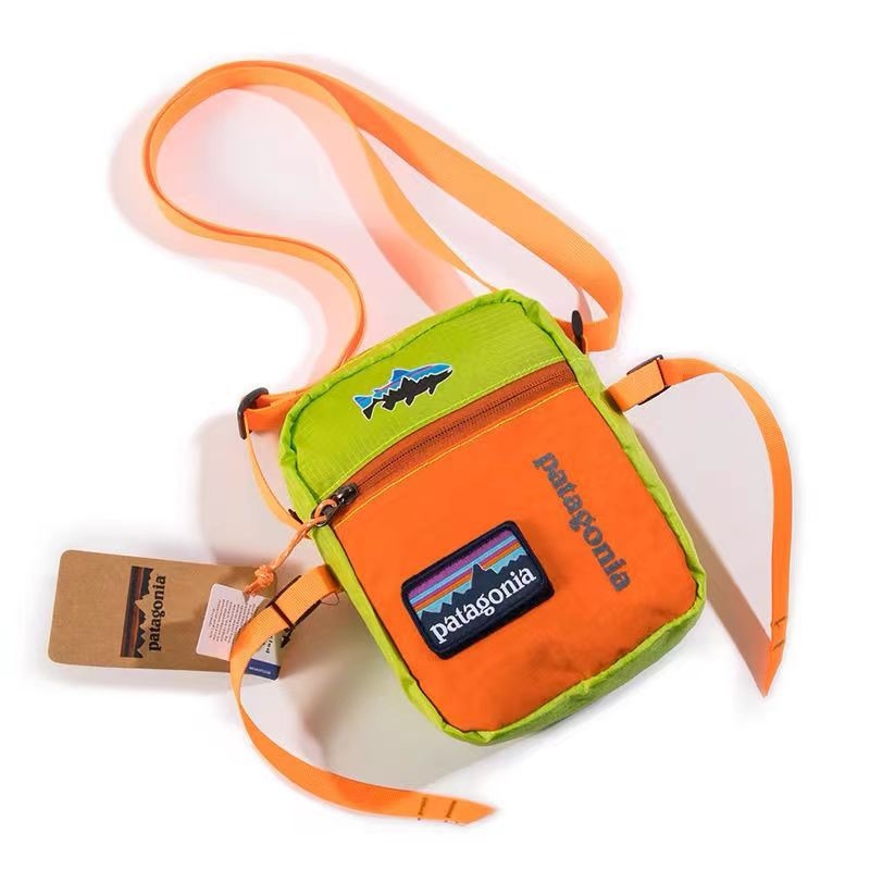 Geantă unisex pentru telefon, pentru sport în aer liber, imprimeu cu litere, design vertical, curea peste umăr în stil urban (material: nylon; impermeabil; ușor; căptușeală: poliester)