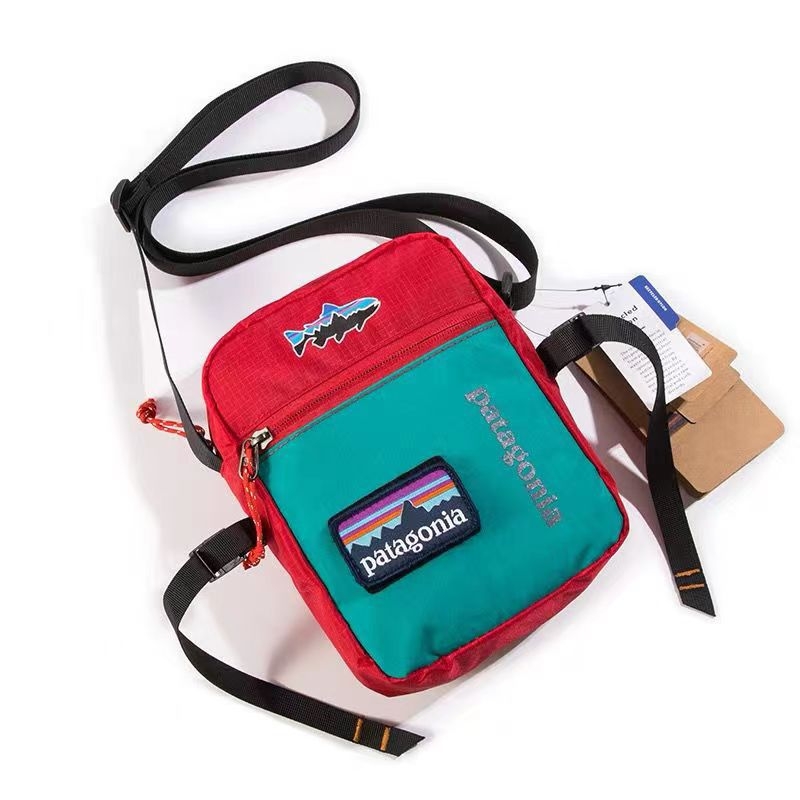 Geantă unisex pentru telefon, pentru sport în aer liber, imprimeu cu litere, design vertical, curea peste umăr în stil urban (material: nylon; impermeabil; ușor; căptușeală: poliester)