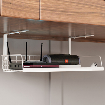 Кабелен организатор под бюрото, метален, японски стил, марка Wotron, за настолно съхранение