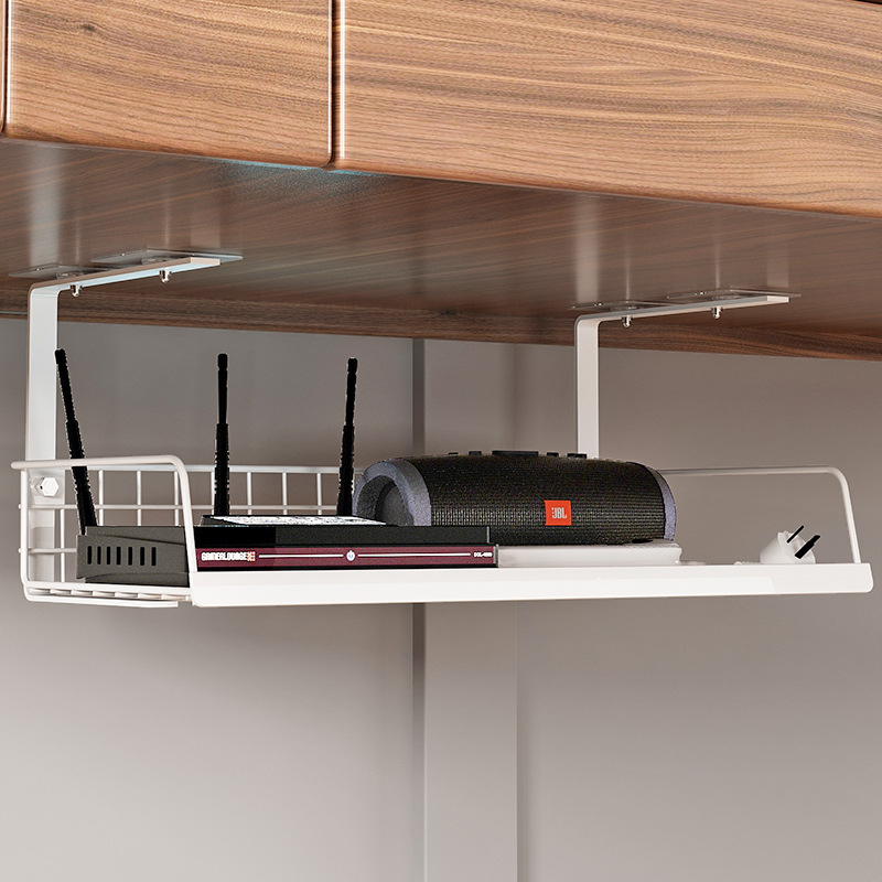 Кабелен организатор под бюрото, метален, японски стил, марка Wotron, за настолно съхранение