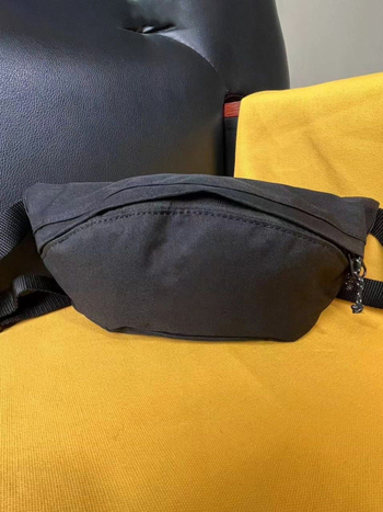Pojasna torbica bez kopče - platnena, vodootporna, unisex, ulični stil, podstava od poliestera