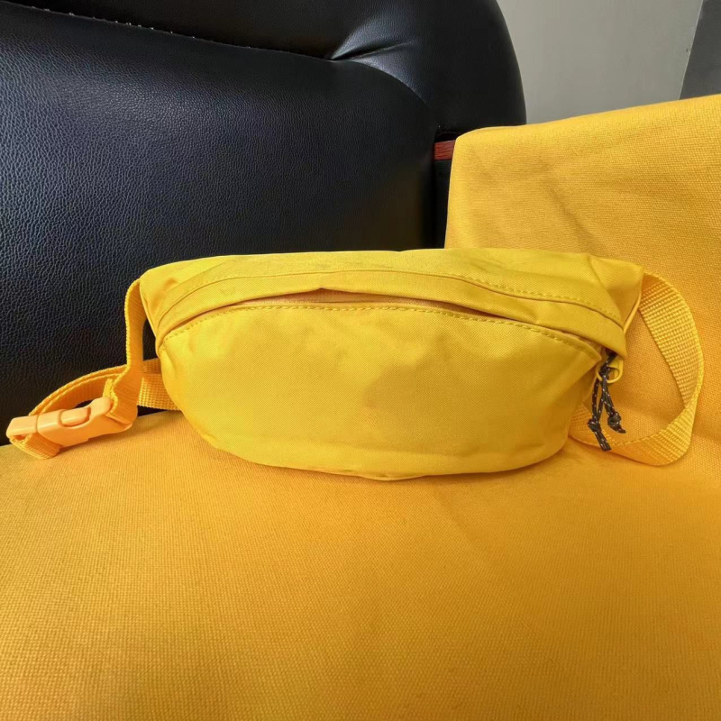 Pojasna torbica bez kopče - platnena, vodootporna, unisex, ulični stil, podstava od poliestera