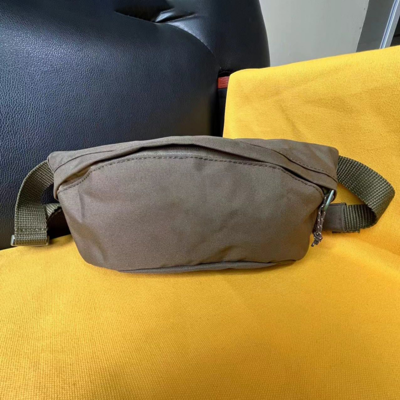 Pojasna torbica bez kopče - platnena, vodootporna, unisex, ulični stil, podstava od poliestera