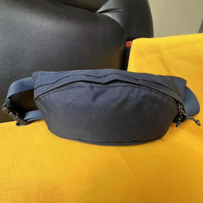 Pojasna torbica bez kopče - platnena, vodootporna, unisex, ulični stil, podstava od poliestera
