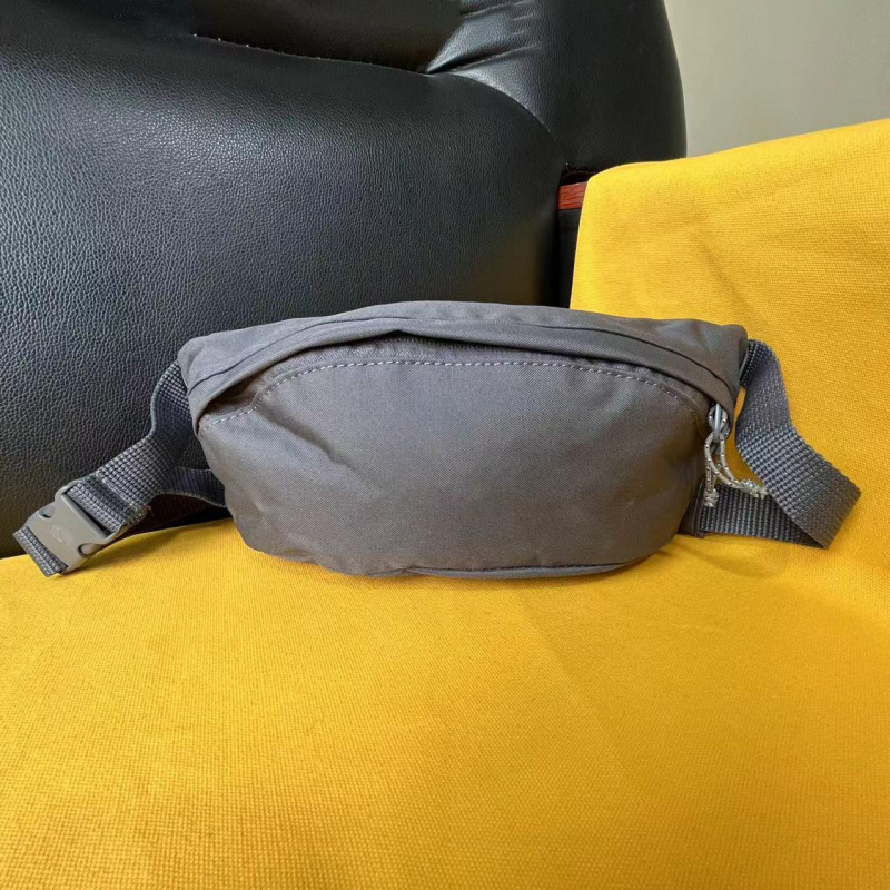 Pojasna torbica bez kopče - platnena, vodootporna, unisex, ulični stil, podstava od poliestera