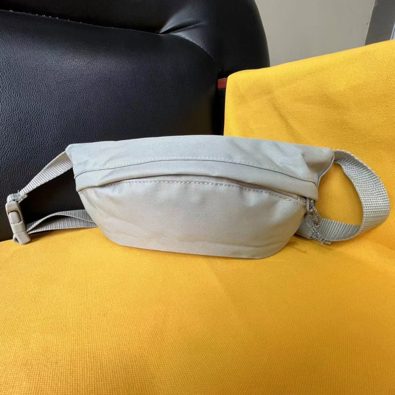 Pojasna torbica bez kopče - platnena, vodootporna, unisex, ulični stil, podstava od poliestera