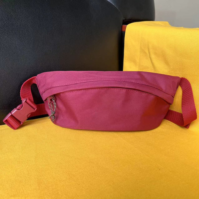Pojasna torbica bez kopče - platnena, vodootporna, unisex, ulični stil, podstava od poliestera