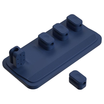 Силиконов магнитен комплект за управление на кабели с няколко секции, автомобилен кабелен организатор и настолен самозалепващ държател за кабели