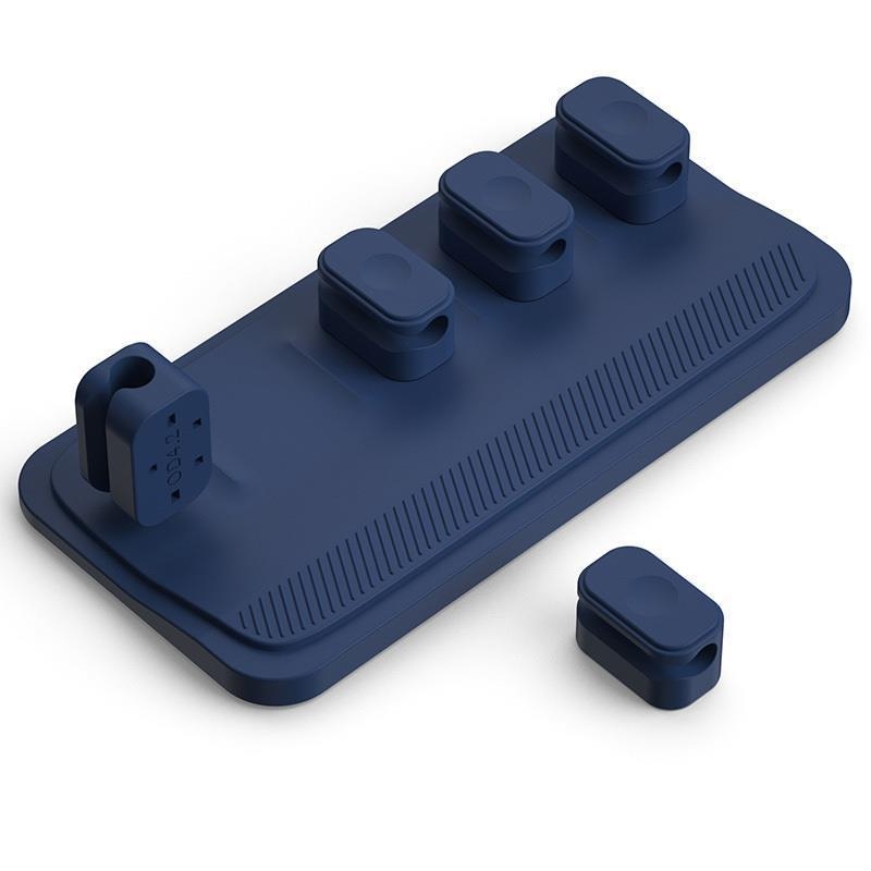 Силиконов магнитен комплект за управление на кабели с няколко секции, автомобилен кабелен организатор и настолен самозалепващ държател за кабели