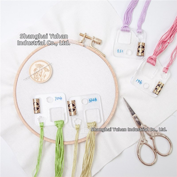 Ακρυλική πλάκα κεντήματος με σταυροβελονιά – πλακέτα περιέλιξης κλωστής και εργαλείο κεντήματος για κρέμαση