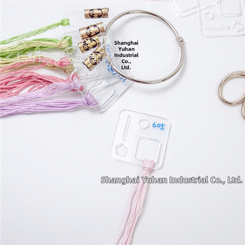 Ακρυλική πλάκα κεντήματος με σταυροβελονιά – πλακέτα περιέλιξης κλωστής και εργαλείο κεντήματος για κρέμαση