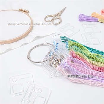 Ακρυλική πλάκα κεντήματος με σταυροβελονιά – πλακέτα περιέλιξης κλωστής και εργαλείο κεντήματος για κρέμαση