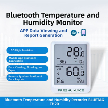 Безжичен регистратор за температура и влажност за оранжерийно отглеждане, високопрецизен регистратор за студено съхранение и хладилни камиони