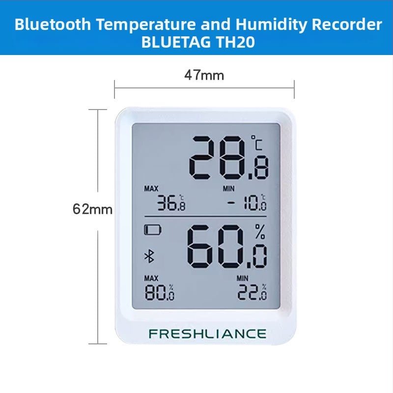 Безжичен регистратор за температура и влажност за оранжерийно отглеждане, високопрецизен регистратор за студено съхранение и хладилни камиони