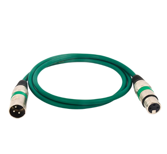 Cablu audio XLR cu 3 conductori, masculin-feminin, DMX5 pentru iluminare pe scenă, pentru microfon, nucleu din cupru fără oxigen, conectori placati cu nichel