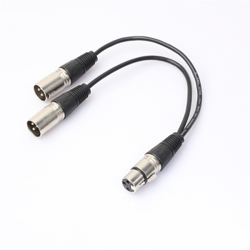 dx 2xlr XLR Y kabel za dva mikrofona, neizbalansiran audio produženje, niklano bakreno jezgro, vodiči bez kisika, model 2xlr
