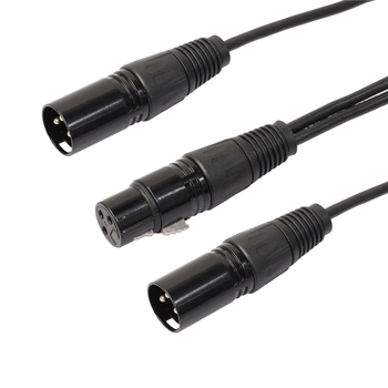 dx 2xlr XLR Y kabel za dva mikrofona, neizbalansiran audio produženje, niklano bakreno jezgro, vodiči bez kisika, model 2xlr