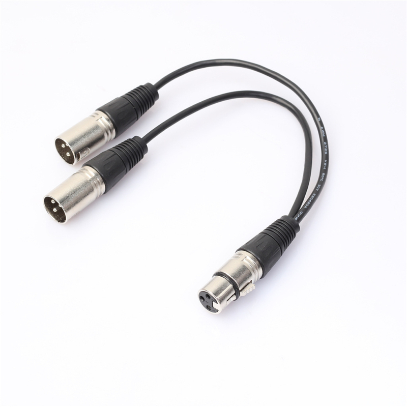 dx 2xlr XLR Y kabel za dva mikrofona, neizbalansiran audio produženje, niklano bakreno jezgro, vodiči bez kisika, model 2xlr