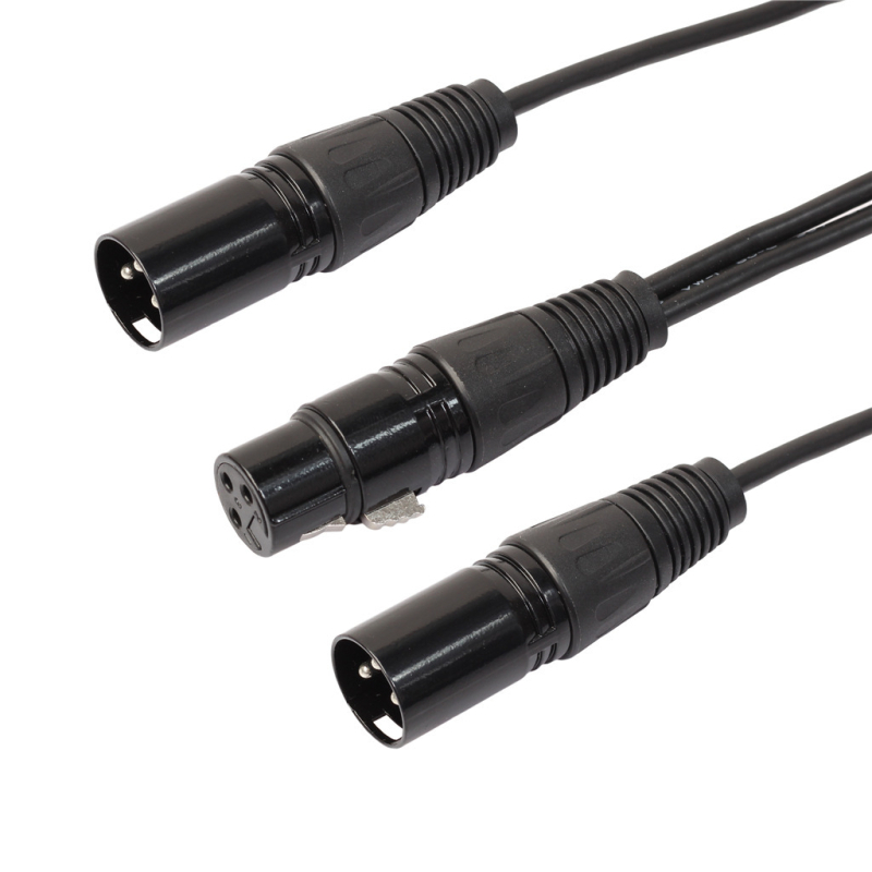 dx 2xlr XLR Y kabel za dva mikrofona, neizbalansiran audio produženje, niklano bakreno jezgro, vodiči bez kisika, model 2xlr