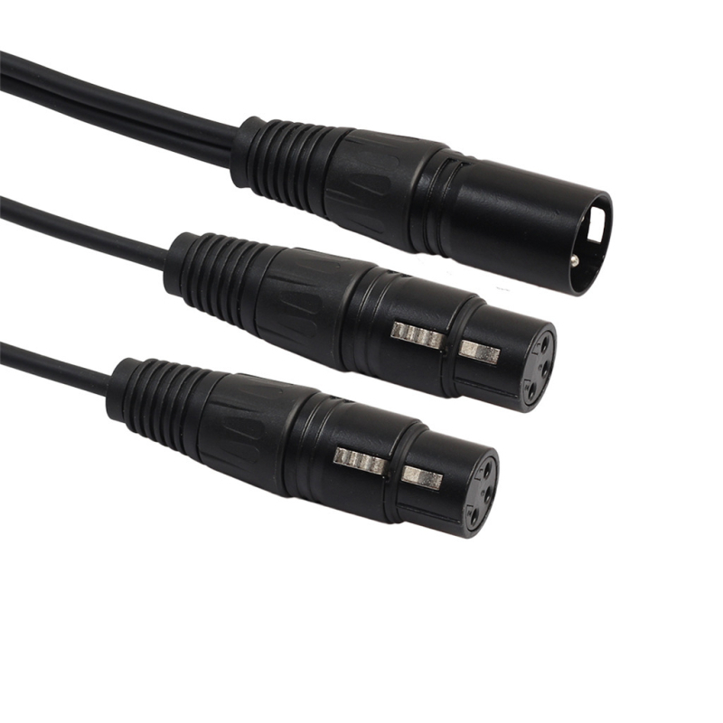 dx 2xlr XLR Y kabel za dva mikrofona, neizbalansiran audio produženje, niklano bakreno jezgro, vodiči bez kisika, model 2xlr