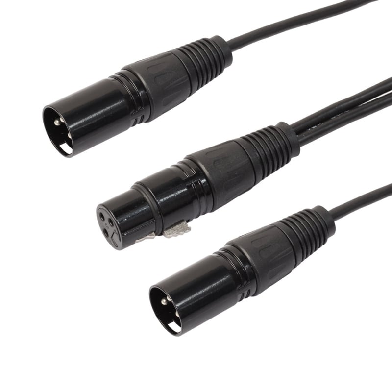 dx 2xlr XLR Y kabel za dva mikrofona, neizbalansiran audio produženje, niklano bakreno jezgro, vodiči bez kisika, model 2xlr