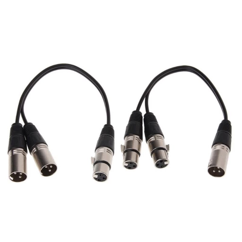 dx 2xlr XLR Y kabel za dva mikrofona, neizbalansiran audio produženje, niklano bakreno jezgro, vodiči bez kisika, model 2xlr