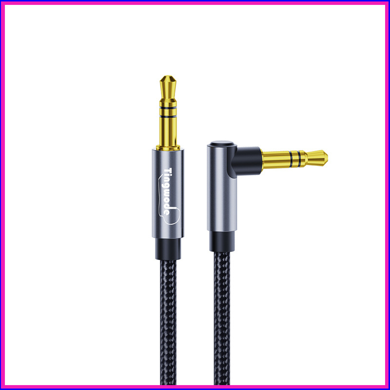 Cabl AUX audio 3,5 mm, măr-măr, nucleu din cupru, contact aurit, ROHS, universal pentru PC și dispozitive mobile