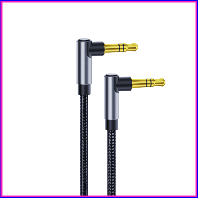 Cabl AUX audio 3,5 mm, măr-măr, nucleu din cupru, contact aurit, ROHS, universal pentru PC și dispozitive mobile