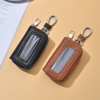 Torba za ključeve od PU materijala, vodootporna, proširiva kapacitet, podstava od sintetičke kože, unisex