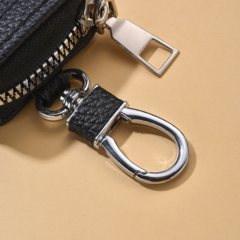 Torba za ključeve od PU materijala, vodootporna, proširiva kapacitet, podstava od sintetičke kože, unisex
