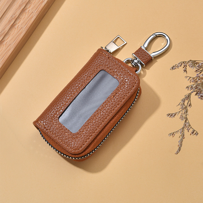 Torba za ključeve od PU materijala, vodootporna, proširiva kapacitet, podstava od sintetičke kože, unisex