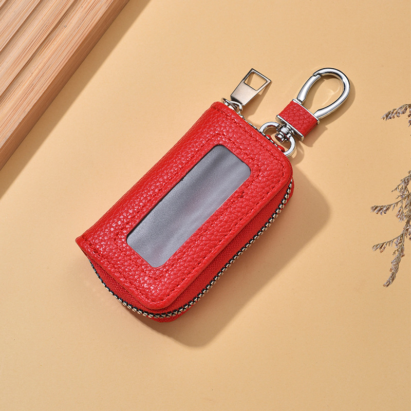 Torba za ključeve od PU materijala, vodootporna, proširiva kapacitet, podstava od sintetičke kože, unisex