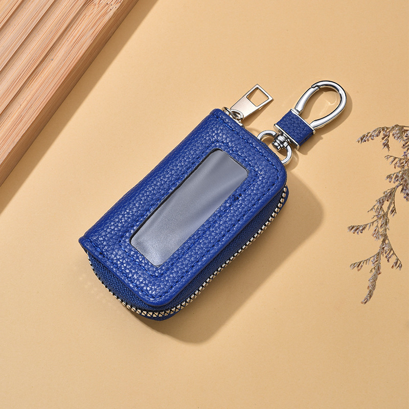 Torba za ključeve od PU materijala, vodootporna, proširiva kapacitet, podstava od sintetičke kože, unisex