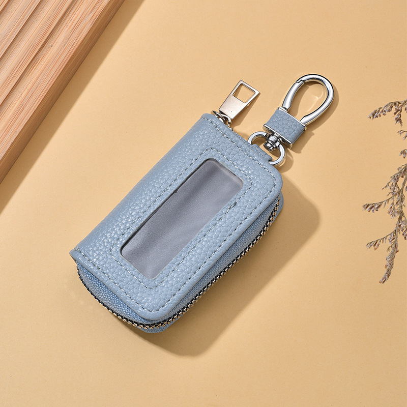 Torba za ključeve od PU materijala, vodootporna, proširiva kapacitet, podstava od sintetičke kože, unisex