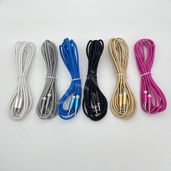 3 m pleteni AUX audio kabel, 3,5 mm muški–muški, za auto audio sustav, telefon i računalo