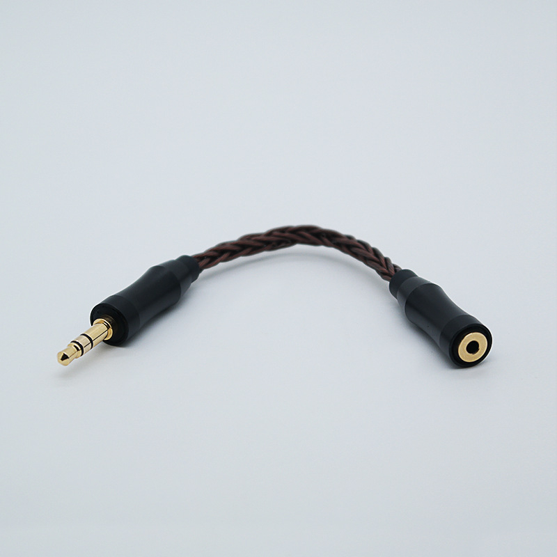 Adapter kabel od osam vlakana od jednoskristalnog bakra, 2.5 mm balansirani ženski na 3.5 mm stereo / 4.4 mm balansirani muški, audiophile kabel