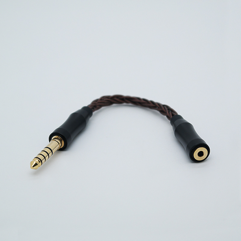 Adapter kabel od osam vlakana od jednoskristalnog bakra, 2.5 mm balansirani ženski na 3.5 mm stereo / 4.4 mm balansirani muški, audiophile kabel