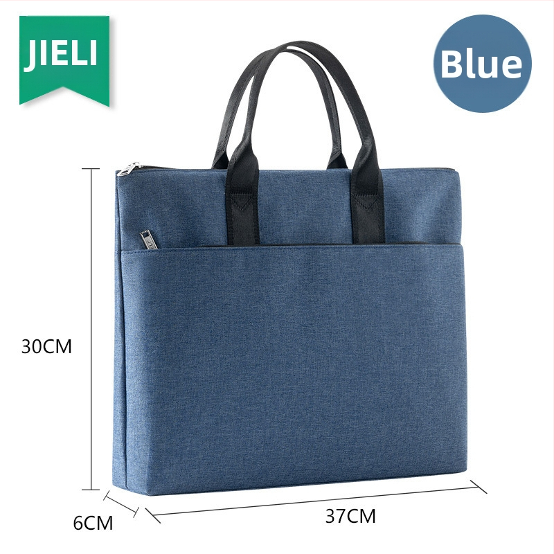 Jerry 5228 kancelárska taška na zips - vlastná obchodná taška, Oxford látka, zips, sklon tvar (Značka: Jerry; Materiál: Oxford látka; Štýl: Zips; Tvar: Sklon)