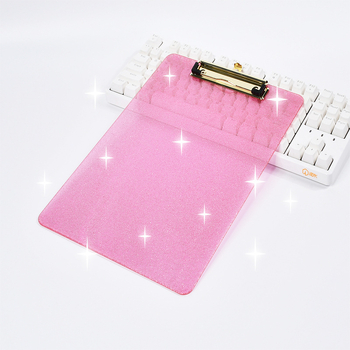 Пластмасова папка за документи с единичен щипков затвор, модел 6009, с печатано лого