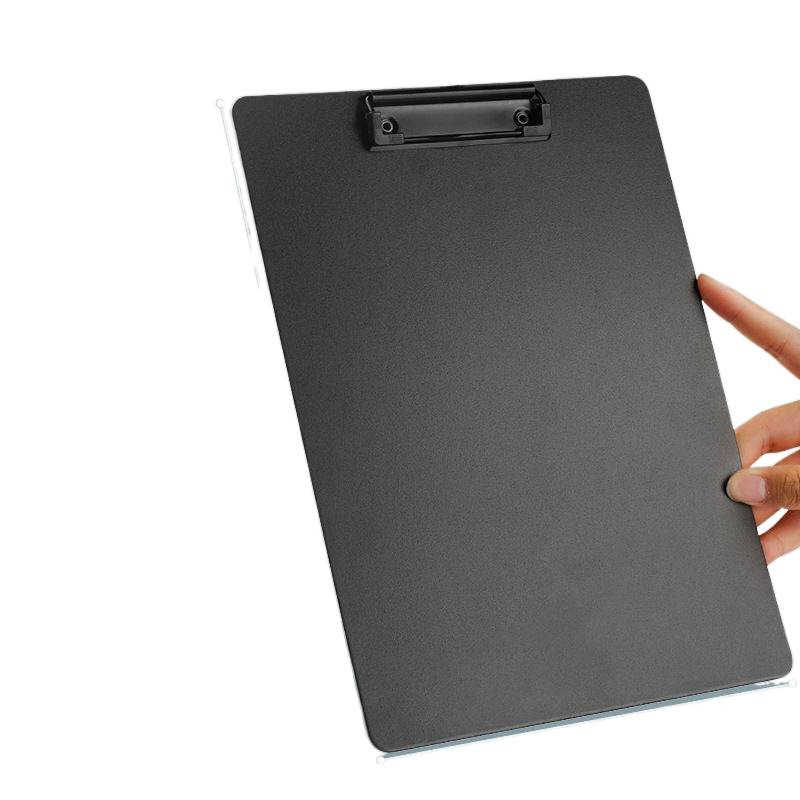 Файлова папка с четири подсилени плочи, пластмасова щипка и картонена подложка за писане за документи и сметки