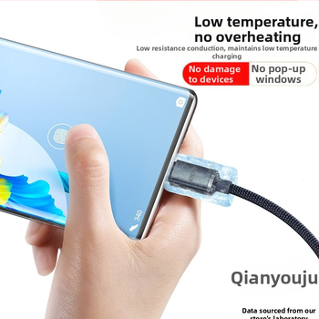 Kétfejes Type-C adatkábel 120W-os gyors töltéssel, kompatibilis Huawei Mate60 és Apple eszközökkel