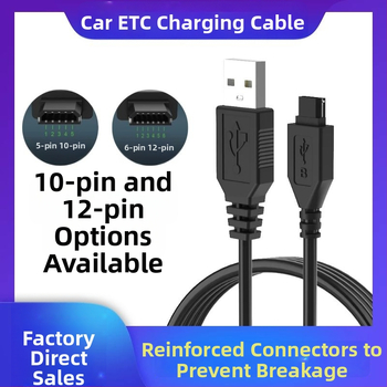 Huixin jármű ETC tápkábel 10-pin/12-pin csatlakozóval, USB interfész, OEM