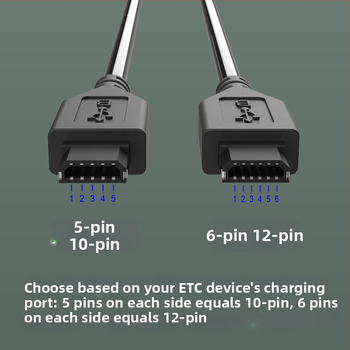 Huixin jármű ETC tápkábel 10-pin/12-pin csatlakozóval, USB interfész, OEM