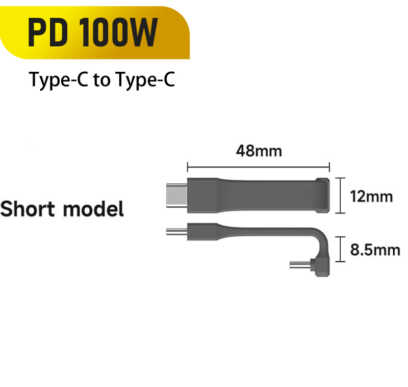 Type-C dvostrani kabel za prijenos podataka, brzo punjenje, do 40 Gbps, ABS