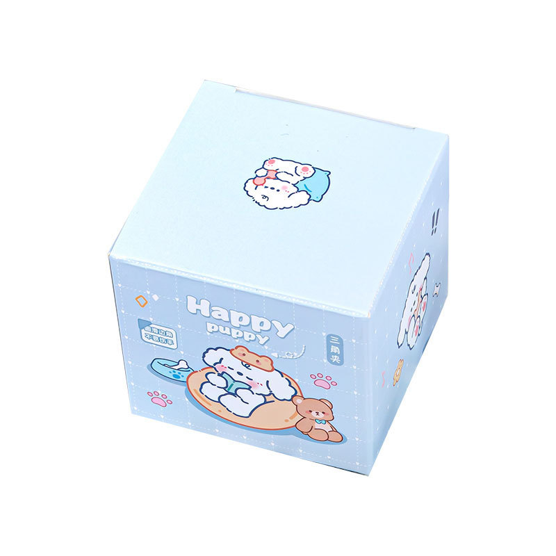 Dječji držač bilježnica s trokutnim karikaturnim klipom – plastični – Wenji (Materijal: Plastika; Namjena: školske bilješke)